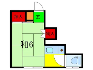 常盤荘【2階】の間取り