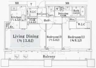 The Kitahama【37階】の間取り