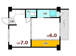 ビレッジハウス中野【4階】の間取り
