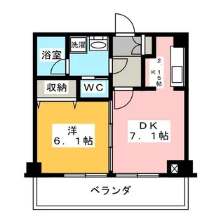 フォリアージュ青葉台【2階】の間取り