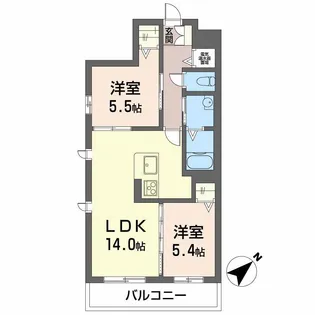 エソール【3階】の間取り