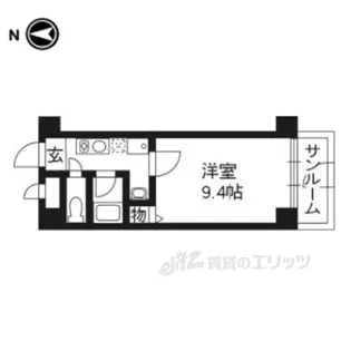 ホーユウコンフォルト西陣【3階】の間取り