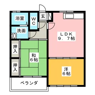 ヴィレッジなかざわ棟高B【2階】の間取り