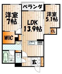 シャーメゾン日明【新築】【1階】の間取り