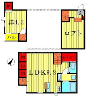 CB柏KAJIN【2階】の間取り