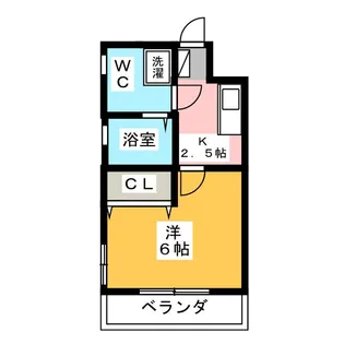 ワンステップ花畑【2階】の間取り