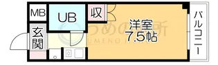 豊国スカイマンション久留米南【4階】の間取り