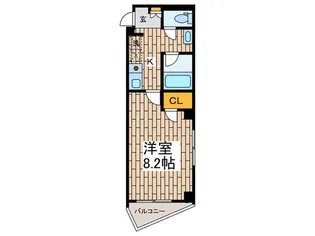 クリスタル大森【2階】の間取り