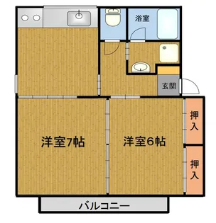 コーポ幸【2階】の間取り
