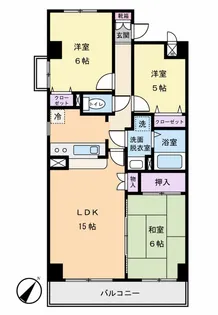 千石ヒルズレジデンス【3階】の間取り