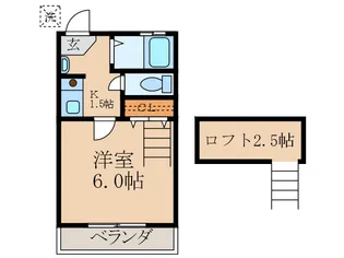 デラックス東京【2階】の間取り