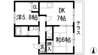 リーフ【1階】の間取り
