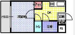 ロータリーマンション香里北之町【3階】の間取り