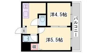 マンションまるか【3階】の間取り