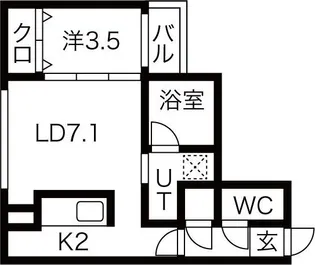 erys琴似【3階】の間取り