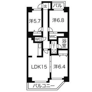 Ambiente 泉【11階】の間取り