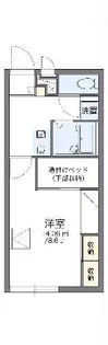 レオパレスサンプレイス【2階】の間取り