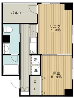 BUENA西堀通5番町【2階】の間取り