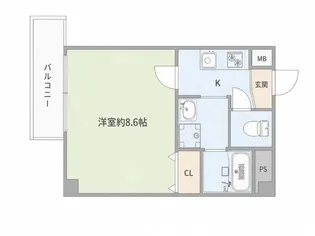 アヴェーレ早苗町【5階】の間取り