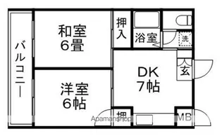 エテルナ小笹【4階】の間取り