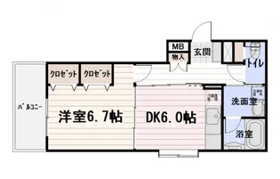 ミルキーウェイ2【8階】の間取り