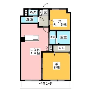 ロイヤルマンション社が丘【3階】の間取り