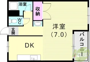 ハイツ永沢【4階】の間取り