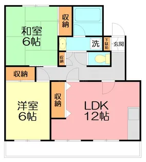 サンハイツ諏訪前II【1階】の間取り