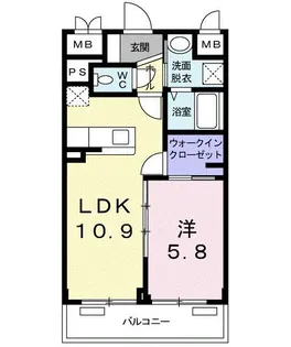 アステール【3階】の間取り