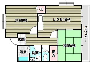 メゾンベルエール【3階】の間取り