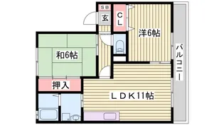 ファミールコート・K A棟【2階】の間取り