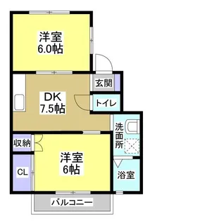 セレーヌ広沢【2階】の間取り