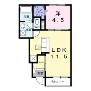 ヒカルサ江南宮後【1階】の間取り