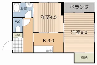 キャッスル竹井【2階】の間取り