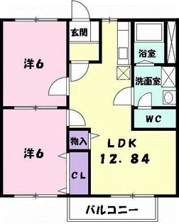 ハイツヴェール【2階】の間取り