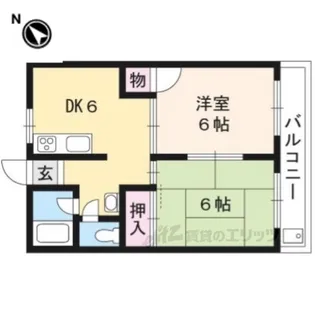 西喜マンション【4階】の間取り