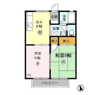 ドルチェ浜道A【2階】の間取り