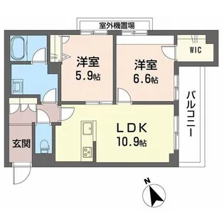 シエルブルー【4階】の間取り