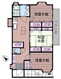 宮下コーポ【2階】の間取り