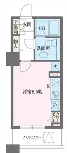 ドゥーエ横浜駅前【5階】の間取り