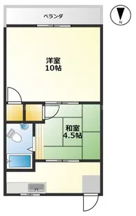 ニューハイツ青山【2階】の間取り
