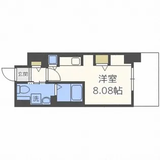 パシフィックタワー札幌【10階】の間取り