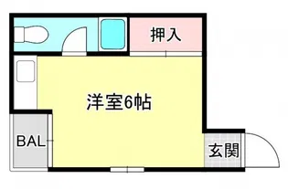 山中マンション【3階】の間取り