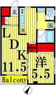レジデンスコーワ【2階】の間取り
