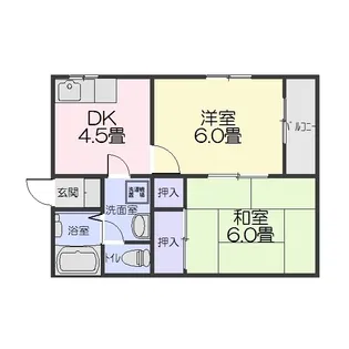 ハイツワンダー【2階】の間取り