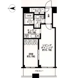 マスタービューレジデンス410号【4階】の間取り