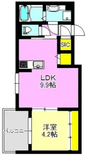 ZEST成田町【2階】の間取り