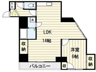 西日暮里フラワーマンション【4階】の間取り