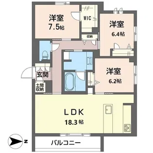 グラン ノアール【2階】の間取り