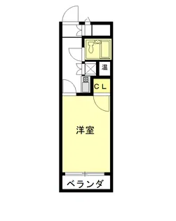 シングルハイツ相模大野【2階】の間取り